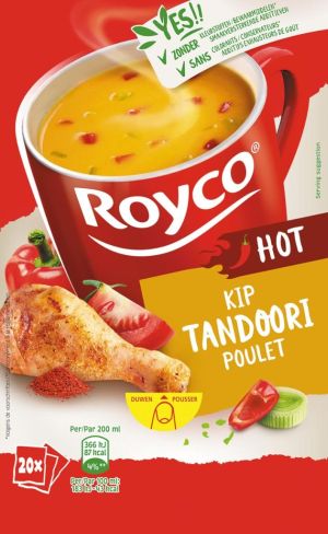 Royco Minute Soup poulet tandoori, paquet de 20 sachets