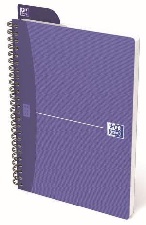 Oxford Office Essentials spiraalschrift, 100 bladzijden, ft A5, geruit 5 mm, geassorteerde kleuren