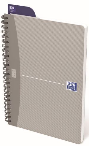 Oxford Office Essentials spiraalschrift, 100 bladzijden, ft A5, geruit 5 mm, geassorteerde kleuren