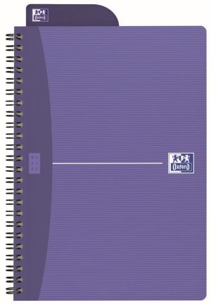 Oxford Office Essentials spiraalschrift, 100 bladzijden, ft A5, geruit 5 mm, geassorteerde kleuren
