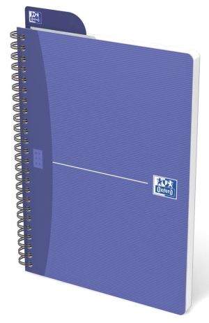 Oxford Office Essentials cahier &agrave; reliure spirale, 180 pages, ft A5, quadrill&eacute; 5 mm, couleurs assorties