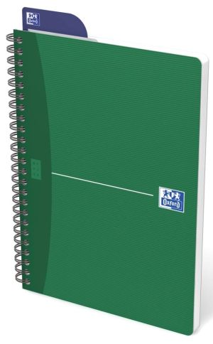 Oxford Office Essentials cahier &agrave; reliure spirale, 180 pages, ft A5, quadrill&eacute; 5 mm, couleurs assorties