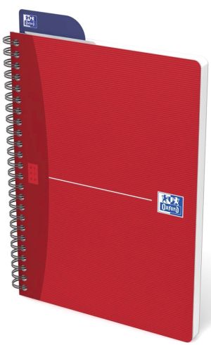 Oxford Office Essentials cahier &agrave; reliure spirale, 180 pages, ft A5, quadrill&eacute; 5 mm, couleurs assorties