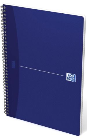 Oxford Office Essentials spiraalschrift, 100 bladzijden, ft A4, geruit 5 mm, geassorteerde kleuren