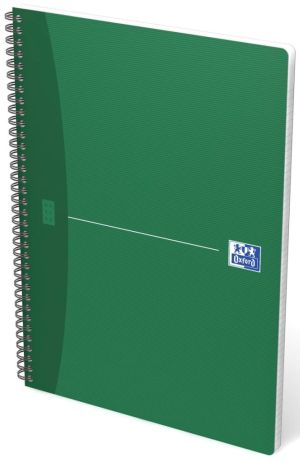 Oxford Office Essentials spiraalschrift, 100 bladzijden, ft A4, geruit 5 mm, geassorteerde kleuren