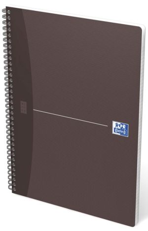 Oxford Office Essentials spiraalschrift, 100 bladzijden, ft A4, geruit 5 mm, geassorteerde kleuren