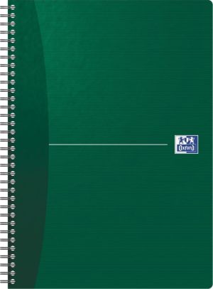 Oxford Office Essentials cahier &agrave; reliure spirale, 180 pages, ft A4, quadrill&eacute; 5 mm, couleurs assorties