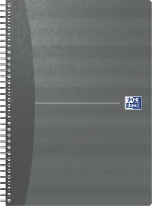 Oxford Office Essentials cahier &agrave; reliure spirale, 180 pages, ft A4, quadrill&eacute; 5 mm, couleurs assorties