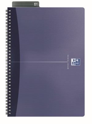 Oxford Office Essentials spiraalschrift, 180 bladzijden, ft A4, gelijnd, geassorteerde kleuren