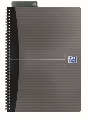 Oxford Office Essentials spiraalschrift, 180 bladzijden, ft A4, gelijnd, geassorteerde kleuren