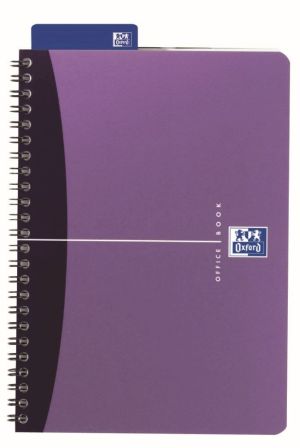 Oxford Office Urban Mix spiraalschrift, 180 bladzijden, ft A5, geruit 5 mm