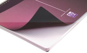 Oxford Office Urban Mix spiraalschrift, 180 bladzijden, ft A4, geruit 5 mm