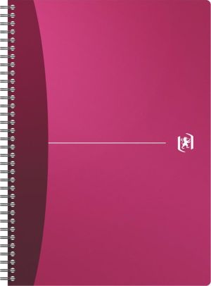 Oxford Office Urban Mix spiraalschrift, 180 bladzijden, ft A4, geruit 5 mm