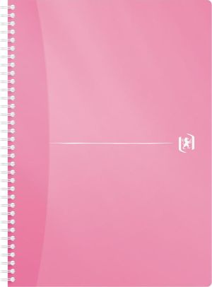 Oxford Office My Colours spiraalschrift, 180 bladzijden, ft A4, geruit 5 mm, geassorteerde kleuren