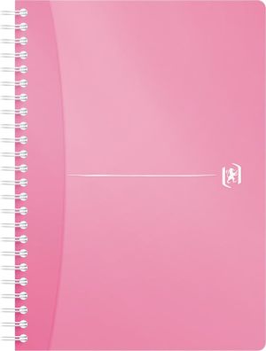 Oxford Office My Colours spiraalschrift, 180 bladzijden, ft A5, geruit 5 mm, geassorteerde kleuren