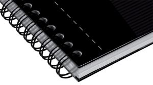 Oxford Office Essentials spiraalschrift, 180 bladzijden, ft A4, geruit 5 mm, zwart