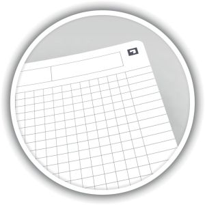 Oxford Office Essentials spiraalschrift, 180 bladzijden, ft A4, geruit 5 mm, zwart