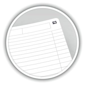 Oxford Office Essentials spiraalschrift, 180 bladzijden, ft A4, gelijnd, zwart