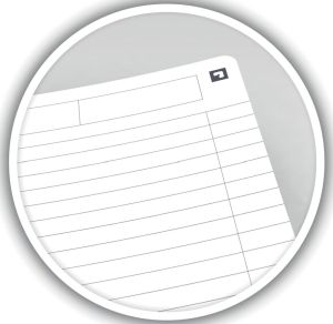 Oxford Office Essentials spiraalschrift, 180 bladzijden, ft A5, gelijnd, zwart