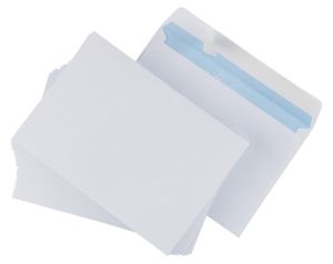 Gallery enveloppes, ft 114 x 162 mm avec bande adh&eacute;sive, paquet de 50 pi&egrave;ces