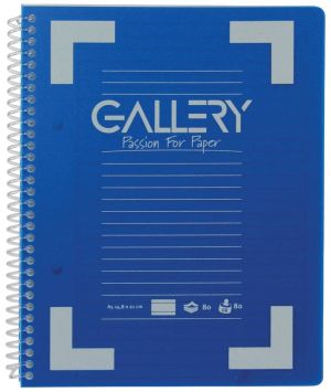 Gallery Traditional spiraalschrift ft A5, gelijnd, geassorteerde kleuren, 160 bladzijden