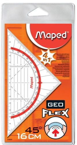 Maped &eacute;querre g&eacute;om&eacute;trique Geo-Flex, ft 16 cm, flexible