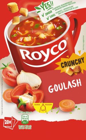 Royco Minute Soup goulash au boeuf, paquet de 20 sachets
