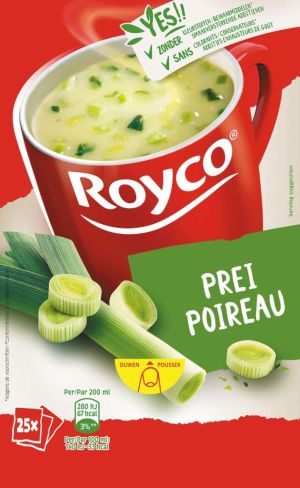 Royco Minute Soup poireau, paquet de 25 sachets