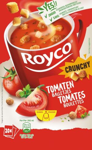 Royco Minute Soup tomates boulettes, paquet de 20 sachets
