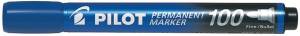 Pilot permanent marker 100, XXL doos met 15 + 5 stuks, blauw