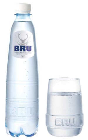 Bru eau l&eacute;g&egrave;rement p&eacute;tillante, bouteille de 50 cl, paquet de 24 pi&egrave;ces