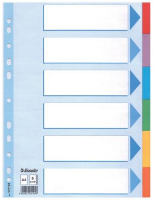 Esselte intercalaires, 6 onglets