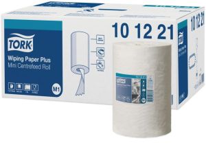 Tork papier de nettoyage Mini Centerfeed, 2 plis, syst&egrave;me M1, paquet de 11 rouleaux