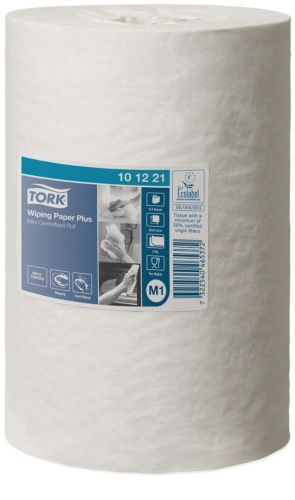 Tork papier de nettoyage Mini Centerfeed, 2 plis, syst&egrave;me M1, paquet de 11 rouleaux