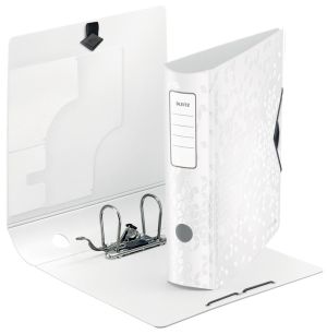 Leitz WOW classeur &agrave; levier Active, dos de 8,2 cm, blanc
