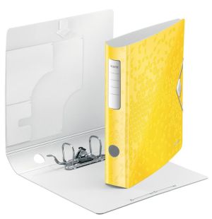 Leitz WOW classeur &agrave; levier Active, dos de 6,5 cm, jaune