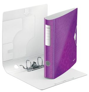 Leitz WOW classeur &agrave; levier Active, dos de 6,5 cm, violet