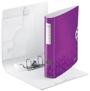 Leitz WOW classeur &agrave; levier Active, dos de 6,5 cm, violet