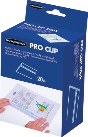 Bankers Box archiefbinder Pro-clip, doos van 20 stuks, licht blauw