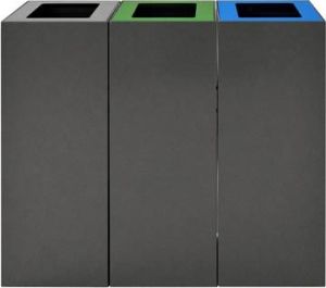 V-Part poubelle modulaire 60 l, gris