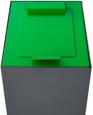 V-Part top met klep voor modulaire afvalbak 60 l, groen