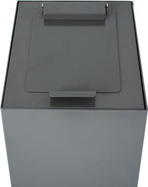 V-Part couvercle &agrave; clapet pour poubelle modulaire 60 l, gris fonc&eacute;