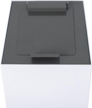 V-Part couvercle &agrave; clapet pour poubelle modulaire 60 l, gris fonc&eacute;