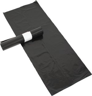 Vuilniszak ft 60 x 80 x 0.02 cm, zwart, HDPE, 20 x rol van 20 stuks