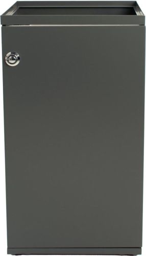 V-Part poubelle modulaire avec porte et support sac 85 l, gris