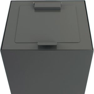 V-Part top met klep voor modulaire afvalbak 85 l en 90 l, donkergrijs