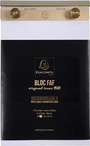 Exacompta schrijfblok FAF N&deg;2, blanco, ft 16 x 10 cm