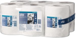 Tork Wiping Plus papier de nettoyage, centerfeed, 2-plis, syst&egrave;me M2, paquet de 6 pi&egrave;ces