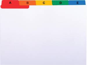 Exacompta intercalaires AZ pour fichiers ft A6