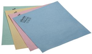 Vileda chiffon en microfibre PVA, rouge, paquet de 5 pi&egrave;ces